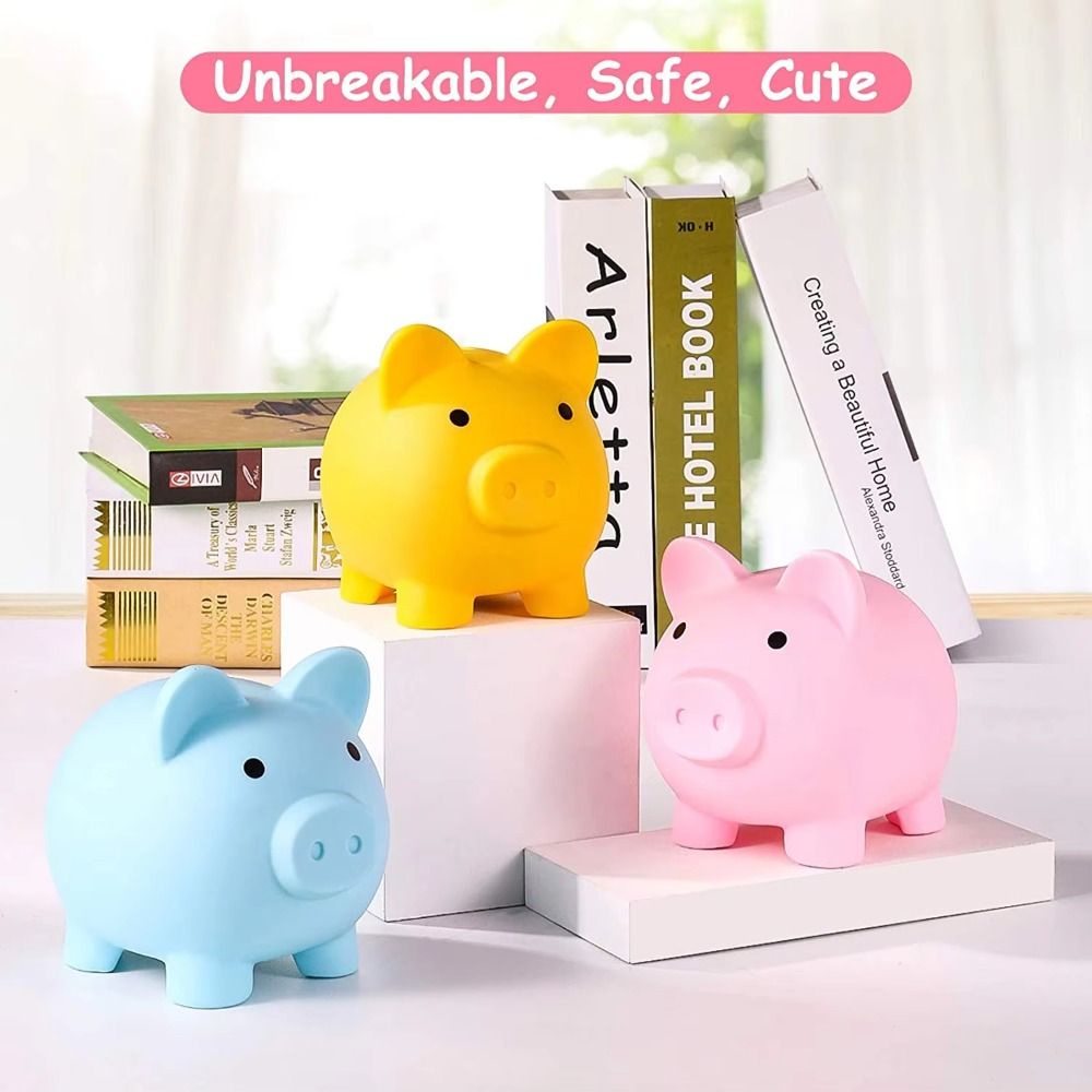 Coin Operated Kiddie Ride - Salvadanaio a forma di maialino, riutilizzabile,
